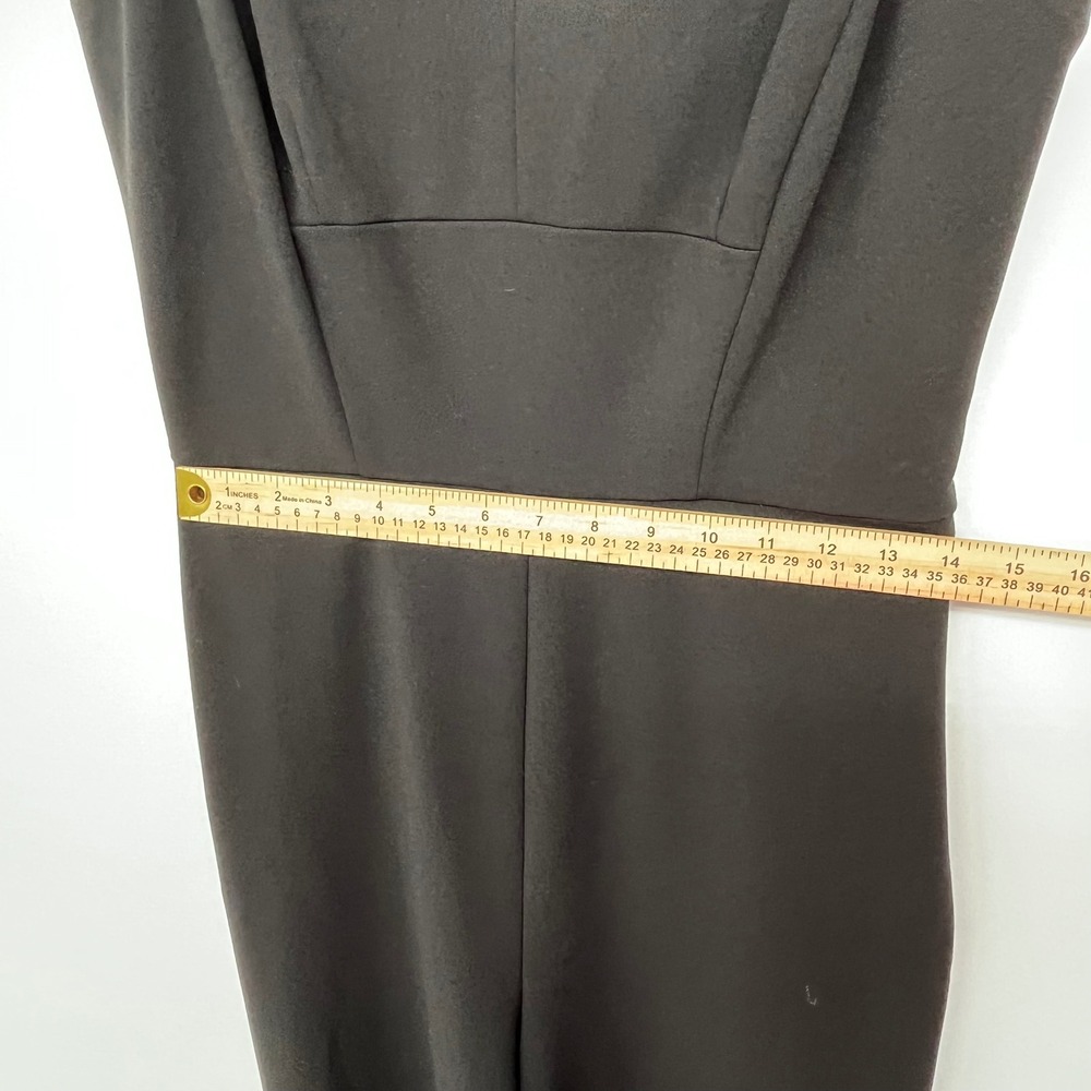 Rachel Roy Jumpsuit Women Large Black Sleeveless Cutout Wide Leg Formal - Picture 8 of 11